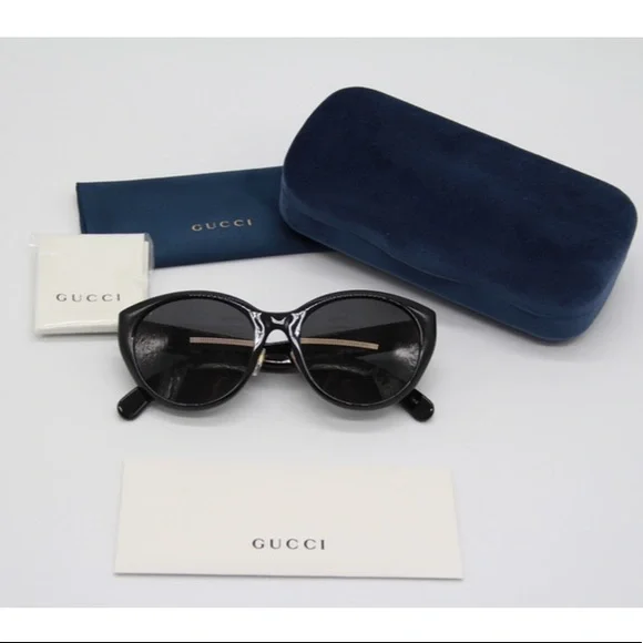 NEW GG0814SK 001 NEW COLLECTION WOMEN’S SUNGLASSES GUCCI GG0814SK BLACK - Picture 14 of 14